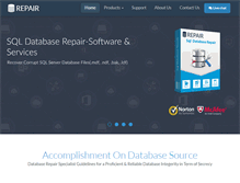 Tablet Screenshot of databaserepair.net